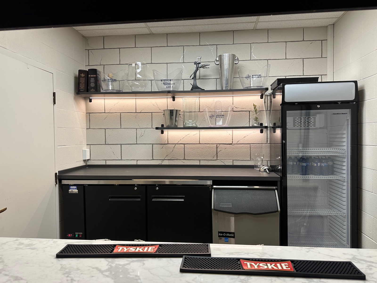 Bar facilities inside the Great Hall